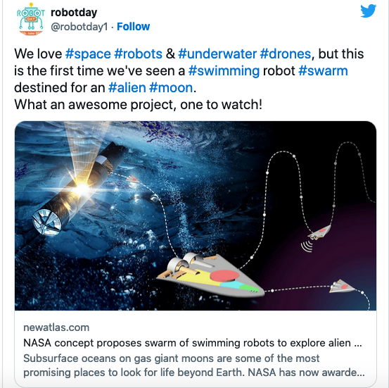 NASA Is Going To Introduce Small Swim Robots To Search For ...